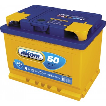 Аккумулятор Аком 60 Ah 540 A -/+
