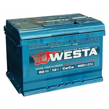 Аккумулятор Westa 60 Ah 600 A -/+