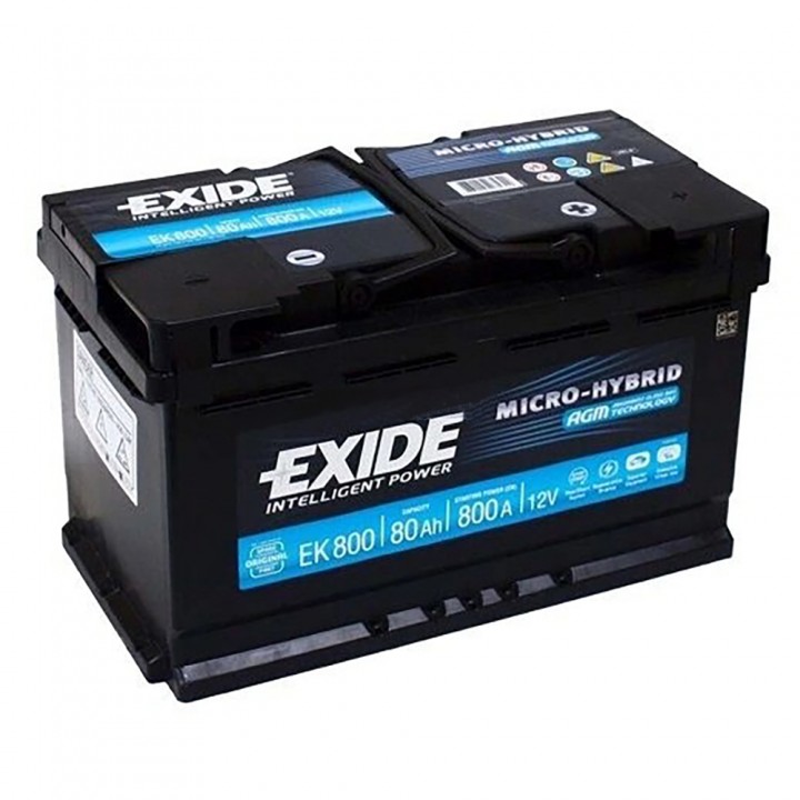 Аккумулятор Exide 80AEK800 Mono-Hybrid AGM -/+ на сайте 6st.kz