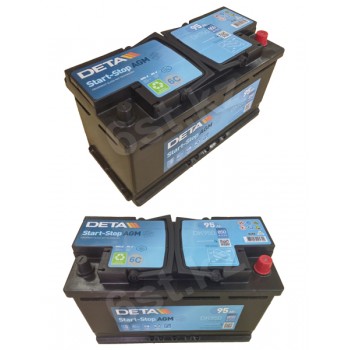 Аккумулятор Deta AGM 95 Ah 850 A -/+