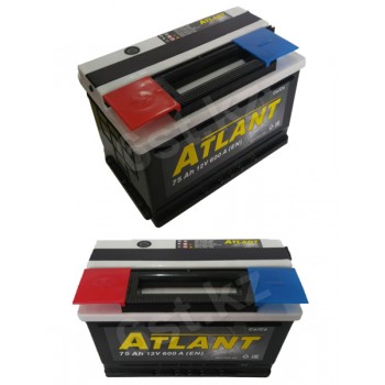Аккумулятор Atlant 75Ah 600A +/-