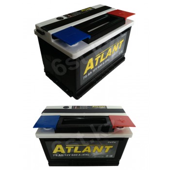 Аккумулятор Atlant 75Ah 600A -/+