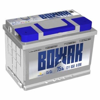 Аккумулятор Вожак 75Ah 650A -/+