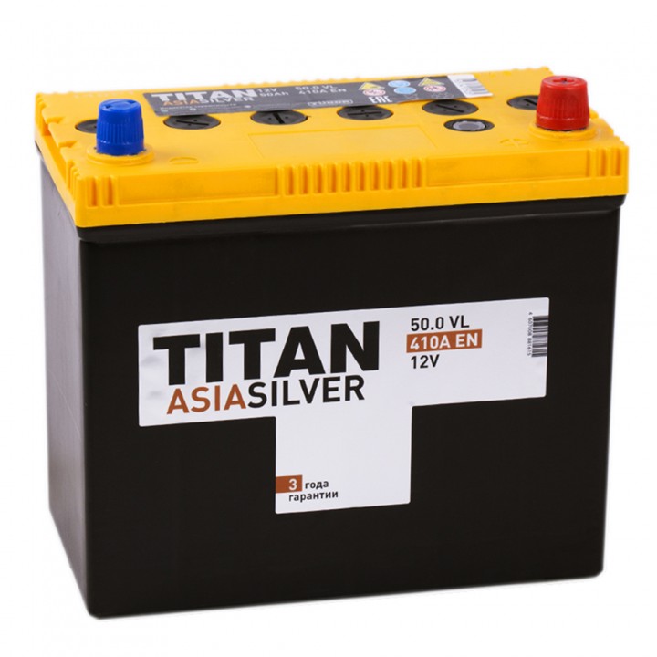 Аккумулятор Титан 50Ah 410A AsiaSilver -/+ на сайте 6st.kz