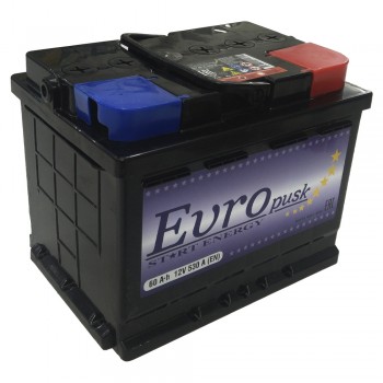Аккумулятор Europusk 60A h 530 A -/+
