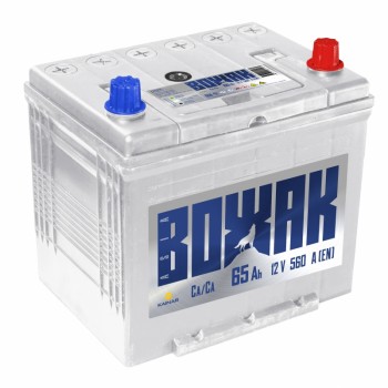 Аккумулятор Вожак 65 Ah 600A -/+