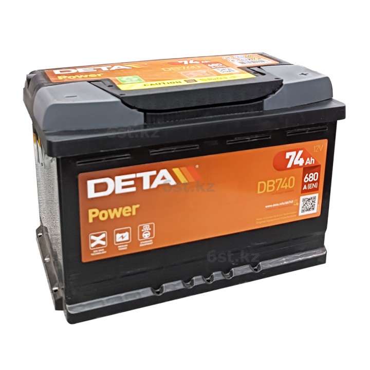 Аккумулятор Deta Power (DB740) 74Ah 680A -/+ на сайте 6st.kz