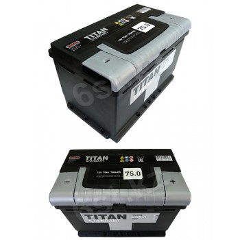 Аккумулятор Titan Standart 75 Ah 700 A -/+