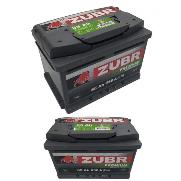 Аккумулятор Zubr Premium 65 Ah 650 A -/+ на сайте 6st.kz