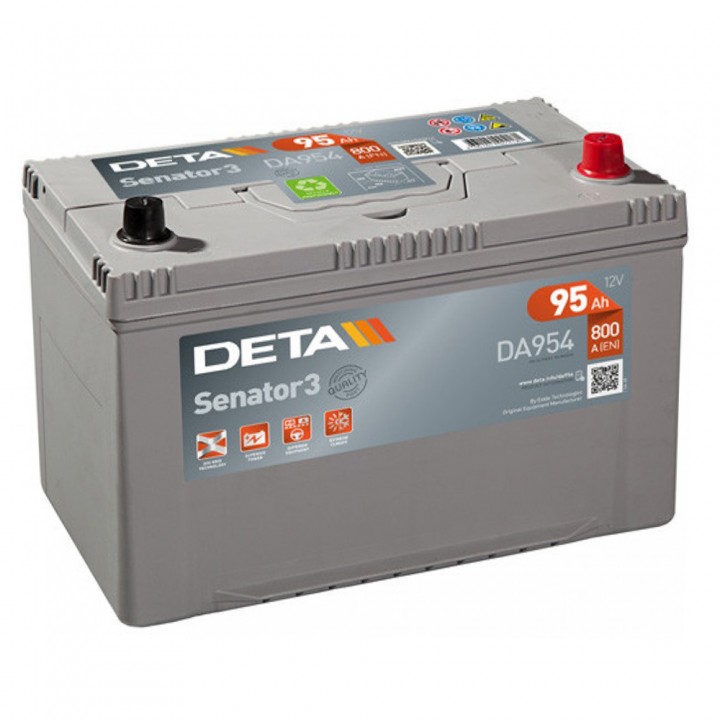 Аккумулятор Deta Senator 95Ah 800A -/+ на сайте 6st.kz