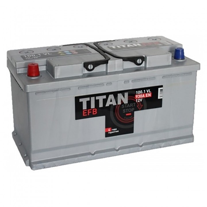 Аккумулятор TITAN 100Ah 880A EFB -/+ на сайте 6st.kz