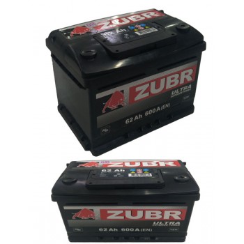 Аккумулятор Zubr Ultra 62 Ah 600 A -/+