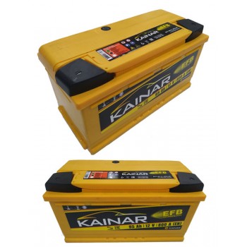 Аккумулятор Кайнар EFB 100Ah 800A -/+
