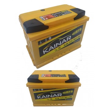 Аккумулятор Кайнар EFB 70Ah 700A -/+