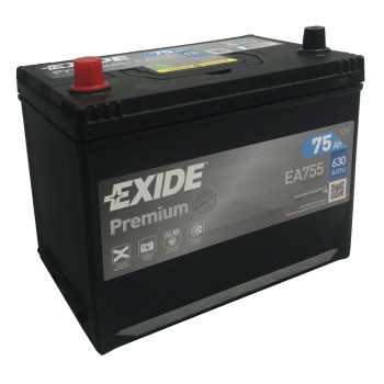 Аккумулятор Exide 75Ah 630A +/-
