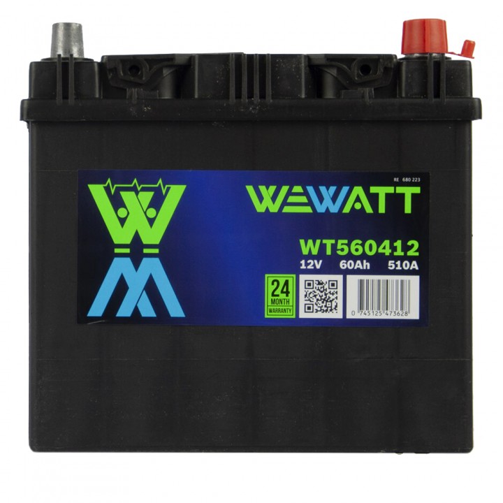 Аккумулятор Wewatt 60Ah 510A -/+ на сайте 6st.kz