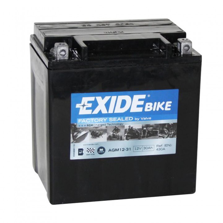 Аккумулятор Exide Bike 30Ah 430A AGM 12-31 -/+ на сайте 6st.kz