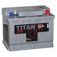 Аккумулятор TITAN EFB 60 Ah 600 A -/+