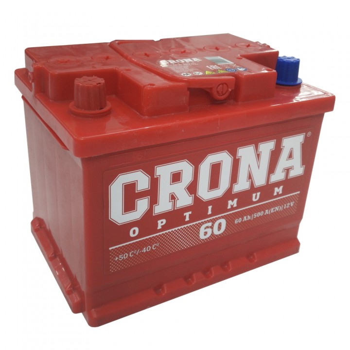 Аккумулятор Crona 60 Ah 500A +/- на сайте 6st.kz