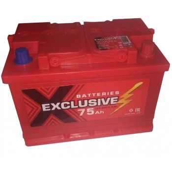 Аккумулятор Exclusive 75 Ah 600A -/+