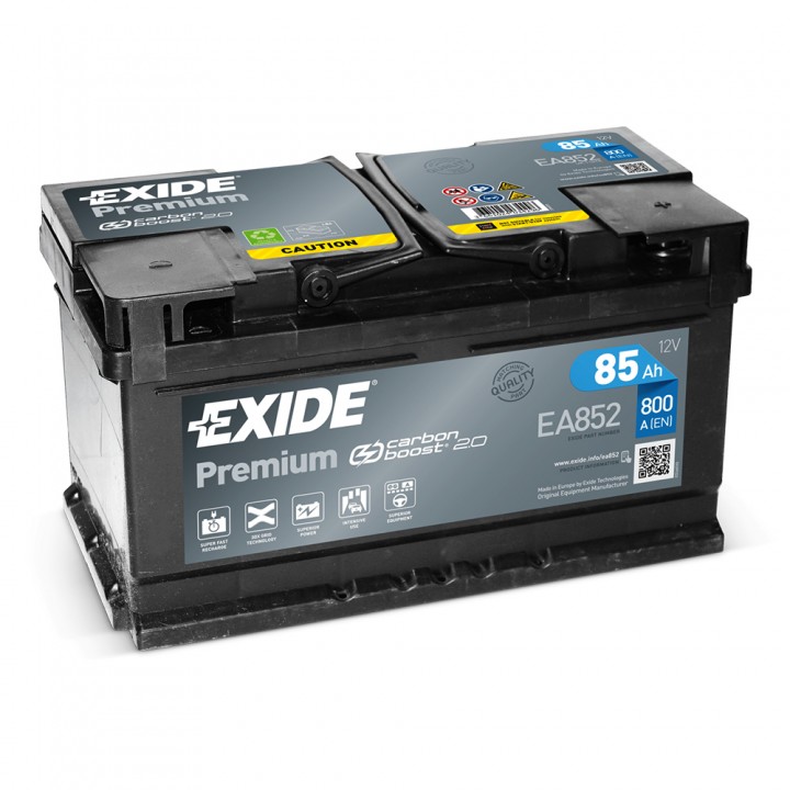 Аккумулятор Exide Premium 85Ah 800A EA852 -/+ на сайте 6st.kz