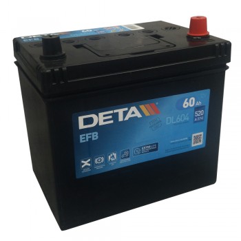 Аккумулятор Deta EFB 60Ah 520 A -/+