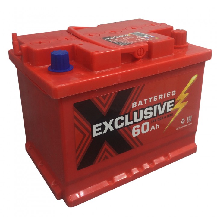 Аккумулятор Exclusive 60 Ah 500A -/+ на сайте 6st.kz