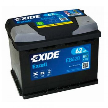 Аккумулятор Exide 62Ah 540A -/+