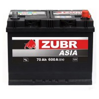 Аккумулятор Zubr Asia 70 Ah 600 A -/+