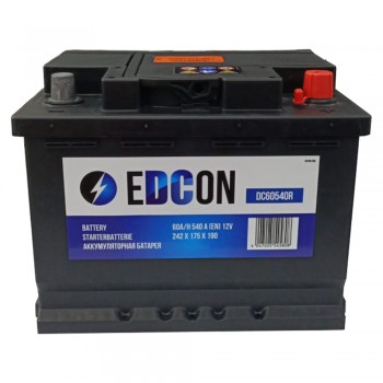 Аккумулятор Edcon 60 Ah 540 A -/+