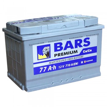 Аккумулятор Барс Premium 77Ah 730A -/+