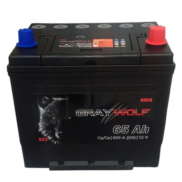 Аккумулятор GRAY Wolf 65Ah 560A -/+ на сайте 6st.kz