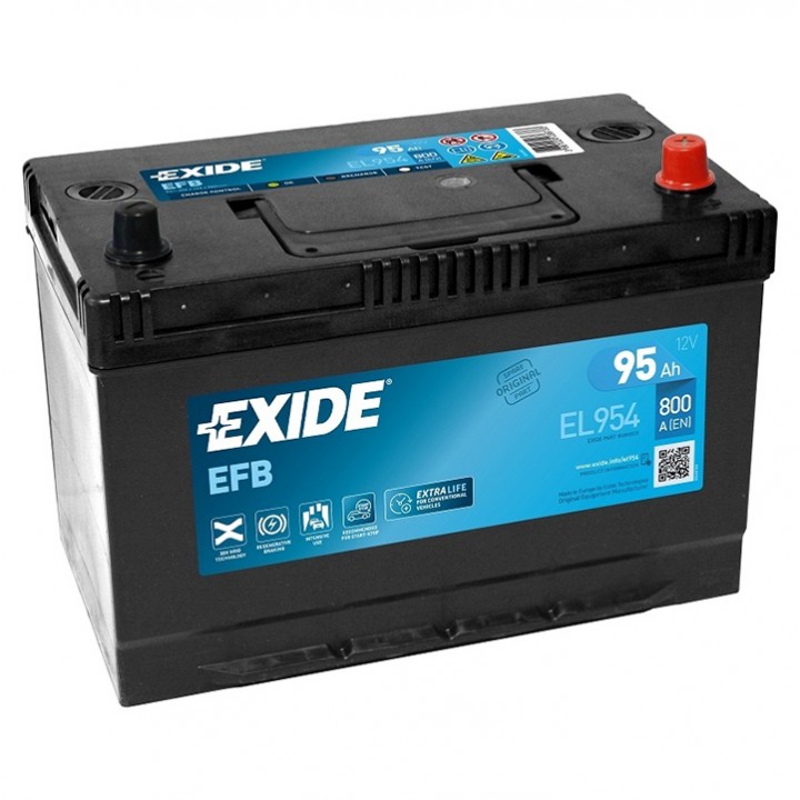 Аккумулятор Exide Asia EFB 95Ah 800A -/+ на сайте 6st.kz