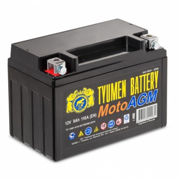 Аккумулятор Тюмень 9Ah 110A AGM +/-
