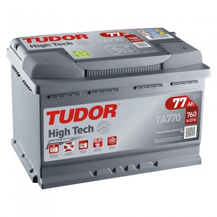 Аккумулятор Tudor 77 Ah 770A -/+ на сайте 6st.kz