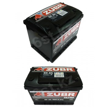 Аккумулятор Zubr Ultra 60 Ah 600 A -/+