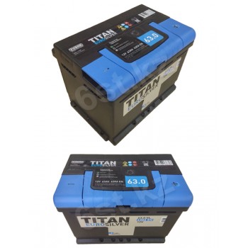 Аккумулятор Titan EuroSilver 63 Ah 630 A -/+