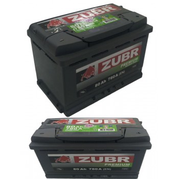 Аккумулятор Zubr Premium 80 Ah 780 A -/+