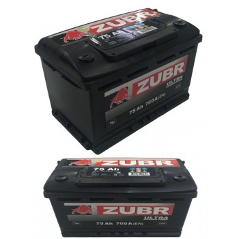 Аккумулятор Zubr Ultra 75 Ah 760 A -/+