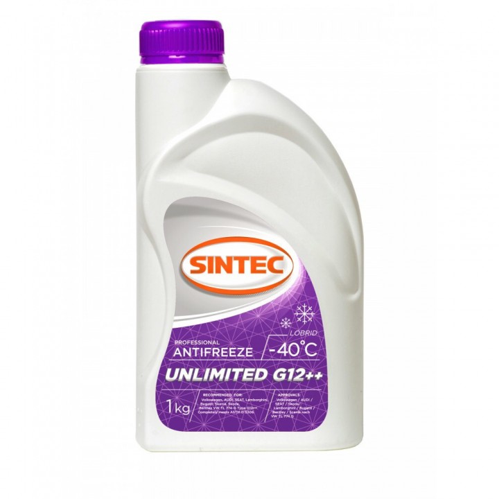Sintec Unlimited G-12++ (фиолетовый) 1л Антифриз в Караганде