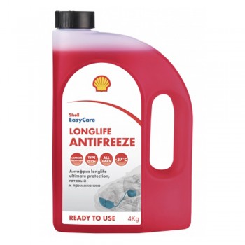 Shell Longlife ultimate (красный) 4кг Антифриз
