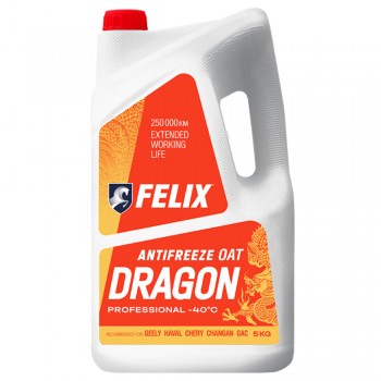 Felix Dragon (красный) 5кг Антифриз