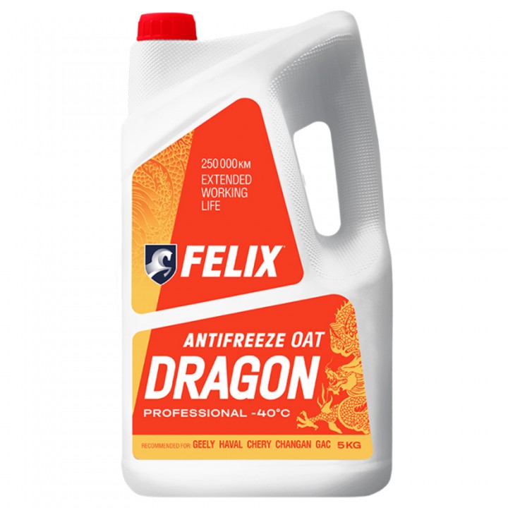 Felix Dragon (красный) 5кг Антифриз в Караганде