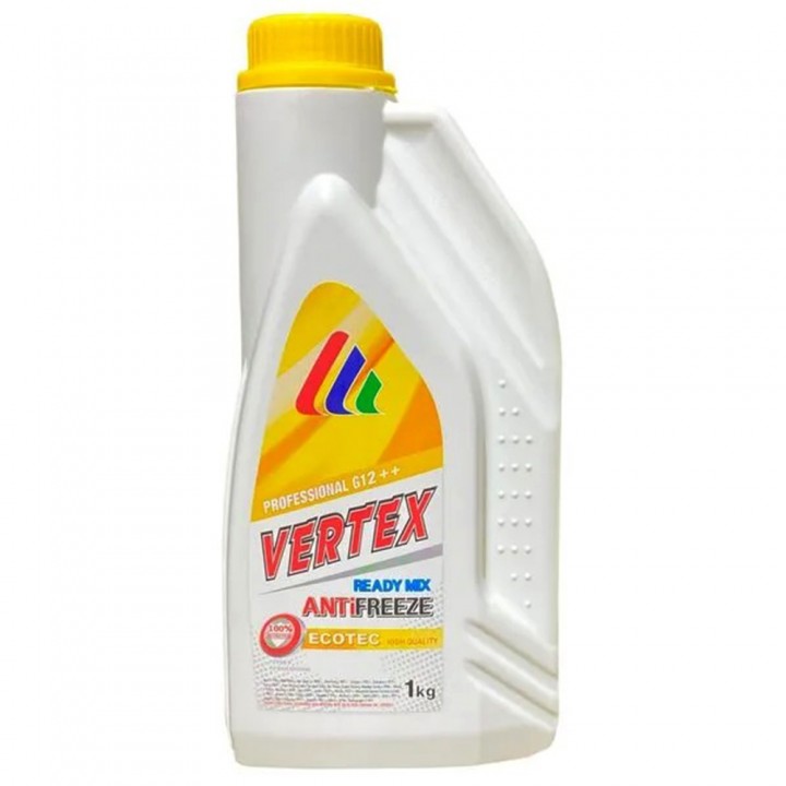 Vertex Ecotec G12++ (желтый) 1кг Антифриз в Караганде