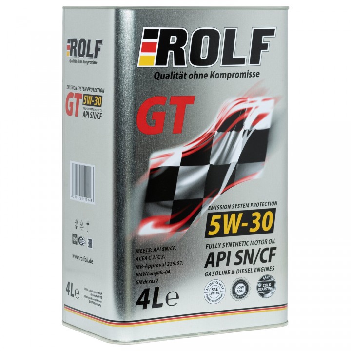 Моторное масло Rolf GT 5W-30 4 л в Караганде