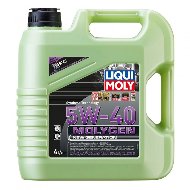 Моторное масло LIQUI MOLY Molygen New Generation 5W-40 4 л в Караганде