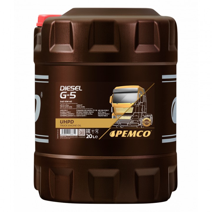Моторное масло Pemco Diesel 10W/40 Diesel G-5 20 л в Караганде