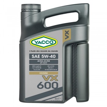 Yacco VX 600 5W/40 5 л