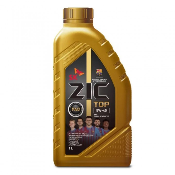 Моторное масло ZIC 5w/40 Top 1л в Караганде