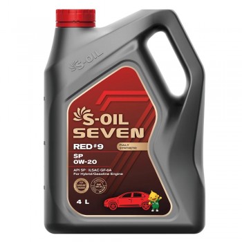 S-Oil RED#9 SP 0w/20 4 л